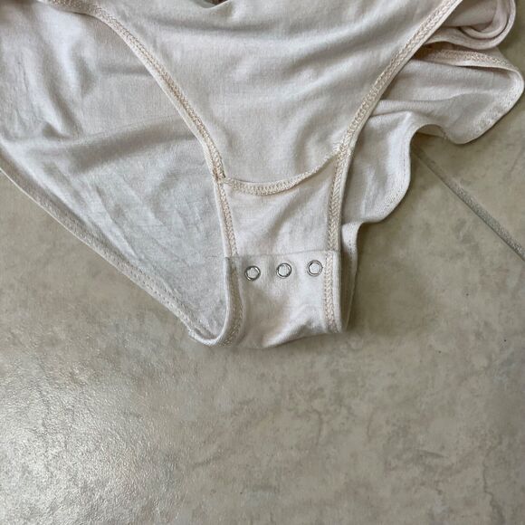 Intimately Free ,  FP Size XS Floral Bodysuit blouse top neutral colors. - Picture 15 of 15